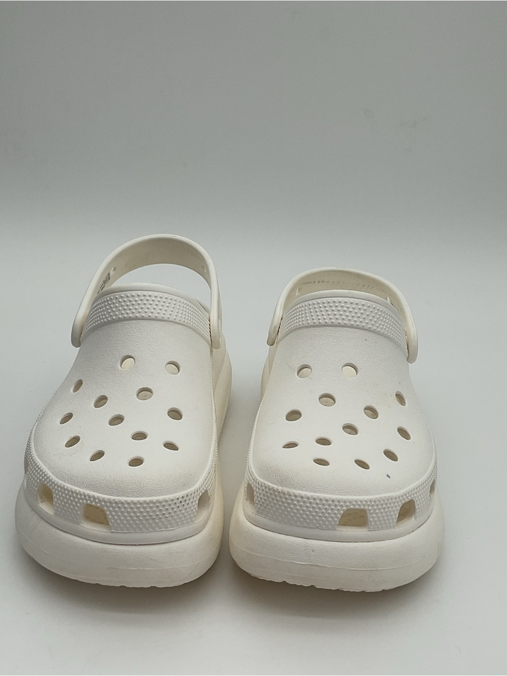 Crocs Crush Platform White Slip-On Clogs Women’s Size 7